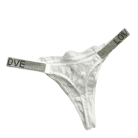 DORKASM Low Rise Lace Underwear for Women T-Back Sexy Panties Tangas Stretch G-String Thongs L White
DORKASM Low Rise Lace Underwear for Women T-Back Sexy Panties Tangas Stretch G-String Thongs L White