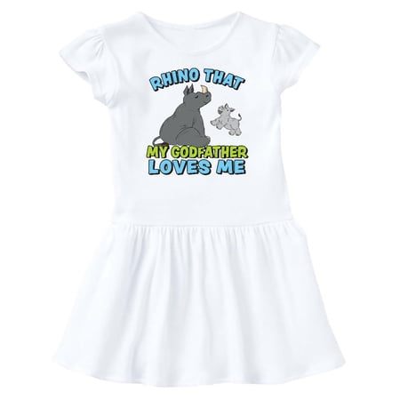 Inktastic Rhino That My Godfather Loves Me with Cute Rhinos Gift Baby Girl Dress
Inktastic Rhino That My Godfather Loves Me with Cute Rhinos Gift Baby Girl Dress