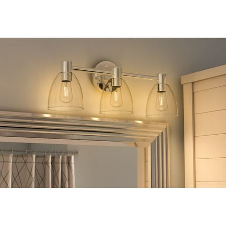 Edis 3 Light Vanity with Chrome Finish
