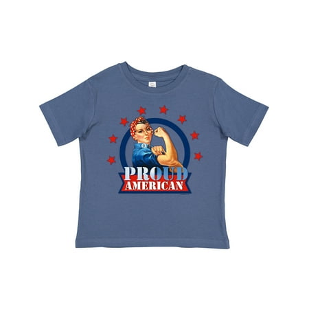 Inktastic Rosie Riveter Proud American Gift Toddler Toddler Girl T-Shirt