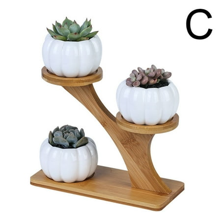Multiple Flower Pot Holder 3 Tier 3 Potted Plant Stand Rack Bamboo for Indoor Outdoor Combination Ceramic Flowerpots C
Multiple Flower Pot Holder 3 Tier 3 Potted Plant Stand Rack Bamboo for Indoor Outdoor Combination Ceramic Flowerpots C