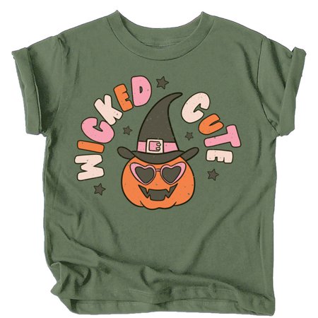 Wicked Cute Pumpkin Shirts and Bodysuits for Infant Baby and Toddler Girls Military Green Shirt 3T
Wicked Cute Pumpkin Shirts and Bodysuits for Infant Baby and Toddler Girls Military Green Shirt 3T