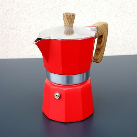 Aluminum Espresso Maker Stovetop Espresso Maker Makes Delicious Coffee - Red 300ml
Aluminum Espresso Maker Stovetop Espresso Maker Makes Delicious Coffee - Red 300ml