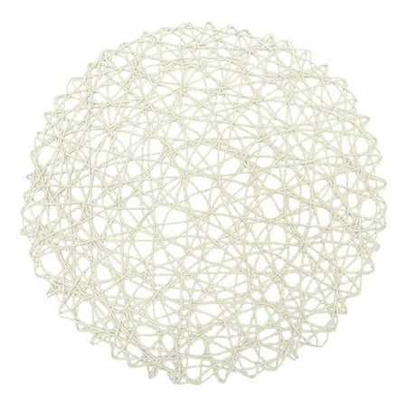 Round Paper Fiber Woven Place Mats Decorative Braided Natural Mat Holidays Parties Decor 15 inch 12 (White)
Round Paper Fiber Woven Place Mats Decorative Braided Natural Mat Holidays Parties Decor 15 inch 12 (White)