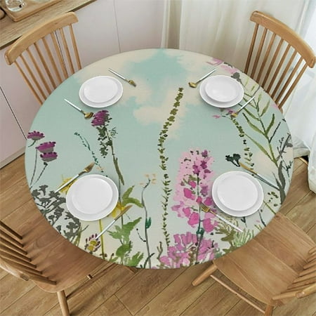 YANMS Wild Flowers Sky Illustration Round Tablecloth Washable for Home Kitchen Outdoor Decoration 100% Polyester Fiber 46-50
YANMS Wild Flowers Sky Illustration Round Tablecloth Washable for Home Kitchen Outdoor Decoration 100% Polyester Fiber 46-50