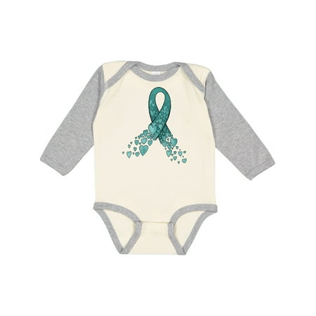 Inktastic Ovarian Cancer Awareness Teal Ribbon Made of Hearts Gift Baby Boy or Baby Girl Long Sleeve Bodysuit
Inktastic Ovarian Cancer Awareness Teal Ribbon Made of Hearts Gift Baby Boy or Baby Girl Long Sleeve Bodysuit