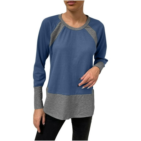 Ziloco Long Sleeve Round-Neck Blouses & Shirts Corset Tops for Women Women Fashion Blouse Solid Color Round Neck Stitching Long Sleeve Casual Tops Womens Graphic Tshirts
Ziloco Long Sleeve Round-Neck Blouses & Shirts Corset Tops for Women Women Fashion Blouse Solid Color Round Neck Stitching Long Sleeve Casual Tops Womens Graphic Tshirts
