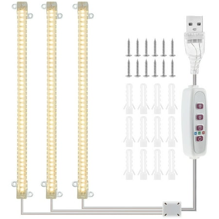 Hands DIY LED Grow Lights 11.8 DC5V USB Plants Succulent Grow Lights 5 Dimming Level 3x42 LED Growing Lamps with Timer for Hydroponics Flower Growing House Garden
Hands DIY LED Grow Lights 11.8 DC5V USB Plants Succulent Grow Lights 5 Dimming Level 3x42 LED Growing Lamps with Timer for Hydroponics Flower Growing House Garden