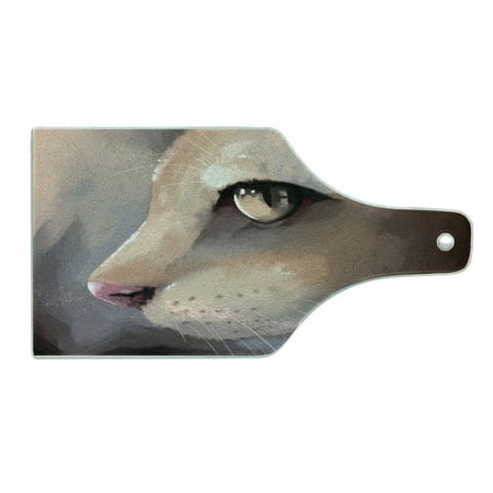 Cat Cutting Board Illustration Cat Portrait Kitty Zoom Face Big Eyes Whiskers Meow Contemporary Design Decorative Tempered Glass Cutting and Serving Board Wine Bottle Shape Cream by Ambesonne
Cat Cutting Board Illustration Cat Portrait Kitty Zoom Face Big Eyes Whiskers Meow Contemporary Design Decorative Tempered Glass Cutting and Serving Board Wine Bottle Shape Cream by Ambesonne