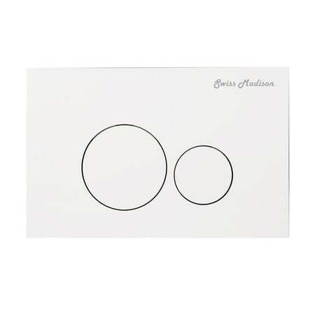 Swiss Madison 0.8/1.28 GPF Wall Mount Dual Flush Actuator Push Button Plate in White (NEW OPEN BOX)
Swiss Madison 0.8/1.28 GPF Wall Mount Dual Flush Actuator Push Button Plate in White (NEW OPEN BOX)