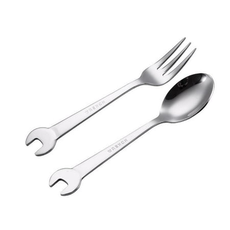 2Pcs Creative Wrench Shape Tea Fork Stainless Steel Dinner Spoon Coffee Cutlery Set Tableware Family Camping Kitchen Utensil
2Pcs Creative Wrench Shape Tea Fork Stainless Steel Dinner Spoon Coffee Cutlery Set Tableware Family Camping Kitchen Utensil