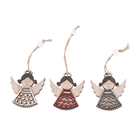 NUOLUX 3PCS Christmas Wooden Pendant Hanging Drop Half Hollow Hanging Angel Door Decor for Home Store Office Christmas Tree Tag Decoration
NUOLUX 3PCS Christmas Wooden Pendant Hanging Drop Half Hollow Hanging Angel Door Decor for Home Store Office Christmas Tree Tag Decoration