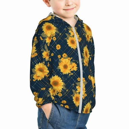 Uemuo Blue Striped Sunflower A Pattern Rash Guard for Boys Girls Long Sleeve Swim Shirts UPF 50+ UV Sun Protection Hooded Fishing Shirt with Pocket for Kid-2 Years
Uemuo Blue Striped Sunflower A Pattern Rash Guard for Boys Girls Long Sleeve Swim Shirts UPF 50+ UV Sun Protection Hooded Fishing Shirt with Pocket for Kid-2 Years
