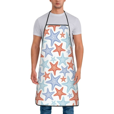 Aprons for Men Women - Colorful Star Fish Cooking Kitchen Apron Chef Apron Waterproof Apron for Painting Pottery Baking BBQ Gardening Salon Gift For women Men
Aprons for Men Women - Colorful Star Fish Cooking Kitchen Apron Chef Apron Waterproof Apron for Painting Pottery Baking BBQ Gardening Salon Gift For women Men