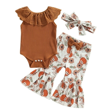 Musuos Western Baby Girl Lace Collar Romper Tops Cow Floral Flared Pants Headband
Musuos Western Baby Girl Lace Collar Romper Tops Cow Floral Flared Pants Headband