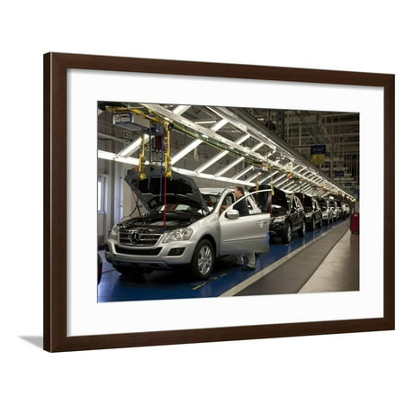Mercedes-Benz Manufacturing Plant Framed Print Wall Art