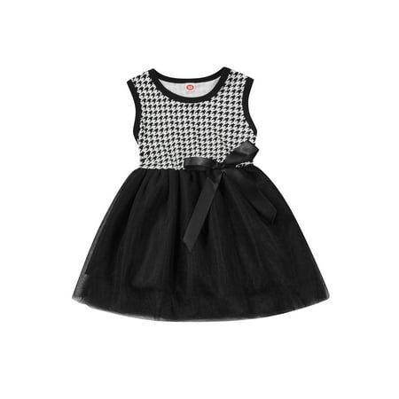 Nokpsedcb Toddlers Kids Girls Summer Dress Round Neck Houndstooth Printed Sleeveless Patchwork Mid Skirt Black 2-3 Years
Nokpsedcb Toddlers Kids Girls Summer Dress Round Neck Houndstooth Printed Sleeveless Patchwork Mid Skirt Black 2-3 Years