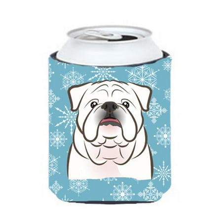 Snowflake White English Bulldog Can & Bottle Hugger 
Snowflake White English Bulldog Can & Bottle Hugger
