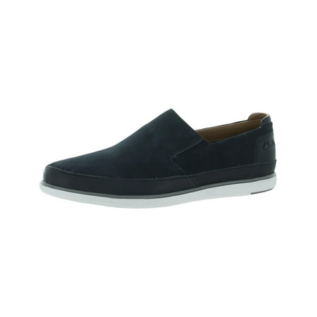 Unstructured by Clarks Bratton Step Men s Suede Round Toe Slip On Shoes
