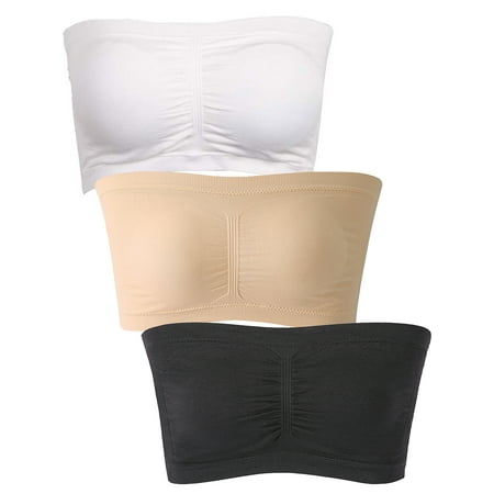 Women s Padded Bandeau Bra Strapless Basic Layer Tube Top Plus Size 1-3 Packs
Women s Padded Bandeau Bra Strapless Basic Layer Tube Top Plus Size 1-3 Packs