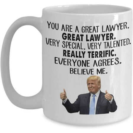 Trump Lawyer Coffee Mug You Are A Great Lawyer Best Lawyer Appreciation Graduation Gift Tea Cup Funny Gift For Mother Father Noel Thank you Mother s day Father s Day Christmas Xmas
Trump Lawyer Coffee Mug You Are A Great Lawyer Best Lawyer Appreciation Graduation Gift Tea Cup Funny Gift For Mother Father Noel Thank you Mother s day Father s Day Christmas Xmas