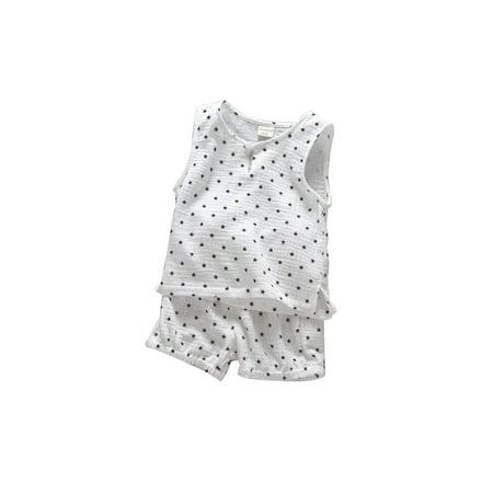 BIZIZA Baby Outfit Tank Top Print Summer 3-Piece Short Sleeve Cute Shorts for 6M-5Y Child White 120
BIZIZA Baby Outfit Tank Top Print Summer 3-Piece Short Sleeve Cute Shorts for 6M-5Y Child White 120