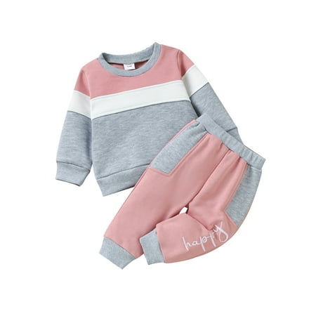 Toddler Girls Boys Sport Style Clothes Sets Block Color Round Neck Long Sleeve Sweatshirt Pants Sets
Toddler Girls Boys Sport Style Clothes Sets Block Color Round Neck Long Sleeve Sweatshirt Pants Sets