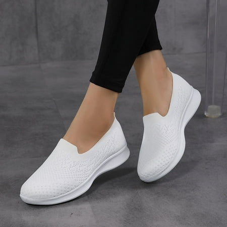 XWQWJH Women Nursing Flats Lightweight Walking Slip On Stretch Knit Orthopedic Walking Sneakers
XWQWJH Women Nursing Flats Lightweight Walking Slip On Stretch Knit Orthopedic Walking Sneakers