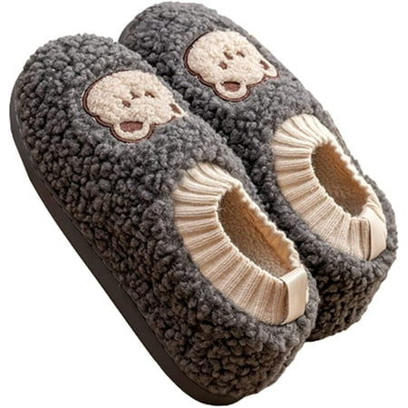 CoCopeaunt Women Men Fluffy Fur House Slippers Cute Bear Furry Warm Soft Winter Shoes Indoor 2 Heel Types
CoCopeaunt Women Men Fluffy Fur House Slippers Cute Bear Furry Warm Soft Winter Shoes Indoor 2 Heel Types