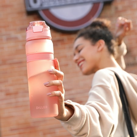 LeKY 850ML Water Bottle Fade-less Measuring Scale Print Leak Proof Reusable BPA Free Water Bottle with Handle Straw for Home
LeKY 850ML Water Bottle Fade-less Measuring Scale Print Leak Proof Reusable BPA Free Water Bottle with Handle Straw for Home