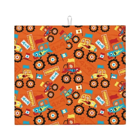 Goofa Dish Drying Mat Super Absorbent Drying Mat Large Dish Drying Mats for Kitchen Counter Easy Clean Dish Mat Kitchen Drying Mat 16 x 18 ( Monster Truck Truck Cartoon )
Goofa Dish Drying Mat Super Absorbent Drying Mat Large Dish Drying Mats for Kitchen Counter Easy Clean Dish Mat Kitchen Drying Mat 16 x 18 ( Monster Truck Truck Cartoon )