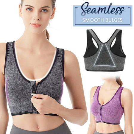 Breathable Zip Front Sports Bra Shockproof Wirefree Running Vest Yoga Bra Underwear for Women New
Breathable Zip Front Sports Bra Shockproof Wirefree Running Vest Yoga Bra Underwear for Women New