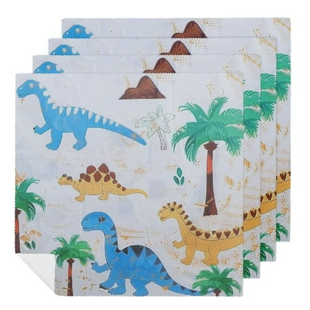QCPP Dinosaur Print Polyester Cloth Napkins Washable Napkins for Gift Party Dinner Decoration Kitchen Set of XX 6 PCS
QCPP Dinosaur Print Polyester Cloth Napkins Washable Napkins for Gift Party Dinner Decoration Kitchen Set of XX 6 PCS