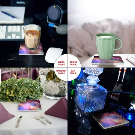 ZHANZZK Starry Sky Cosmic Galaxy Set of 4 Coaster for Drinks Absorbent Ceramic Stone Coasters Cup Mat with Cork Base for Home Kitchen Room Coffee Table Bar Decor
ZHANZZK Starry Sky Cosmic Galaxy Set of 4 Coaster for Drinks Absorbent Ceramic Stone Coasters Cup Mat with Cork Base for Home Kitchen Room Coffee Table Bar Decor