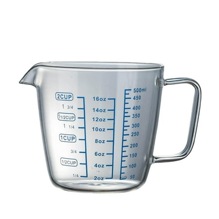 500ml Measuring Cup High Borosilicate Glass Heat Resistant Measuring Glass for Kitchen Restaurant
500ml Measuring Cup High Borosilicate Glass Heat Resistant Measuring Glass for Kitchen Restaurant