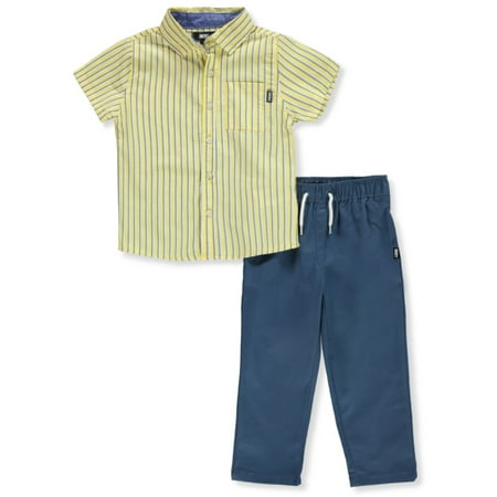 DKNY Boys 2-Piece Pants Set Outfit - gold 2t (Toddler)