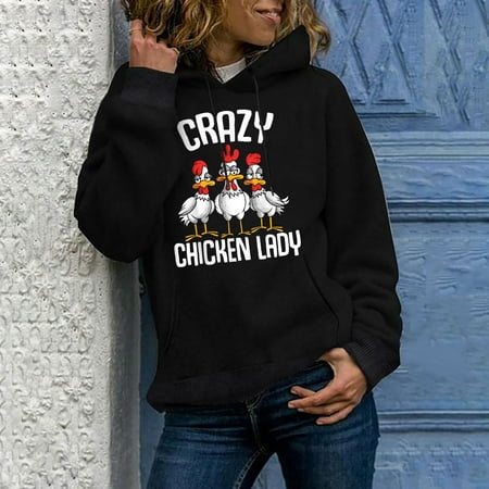 Simplmasygenix Hoodies for Women Plus Size Women s Funny Chickens Casual Fashion New Round Neck Funny Print Hoodie Tops
Simplmasygenix Hoodies for Women Plus Size Women s Funny Chickens Casual Fashion New Round Neck Funny Print Hoodie Tops