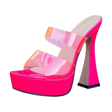 adviiicd Women High Heels Platform Pumps Transparent Strap High Heel Pumps Platform Womens Pumps Size 7.5
adviiicd Women High Heels Platform Pumps Transparent Strap High Heel Pumps Platform Womens Pumps Size 7.5