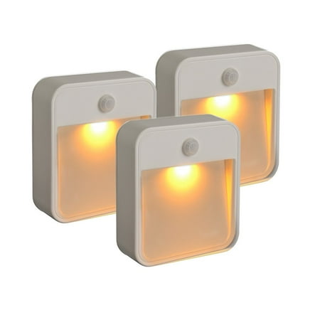 MB720A 20 Lumen Amber LED Sleep Friendly Wireless Battery Powered Motion Sensing Nightlight 3-Pack White
MB720A 20 Lumen Amber LED Sleep Friendly Wireless Battery Powered Motion Sensing Nightlight 3-Pack White