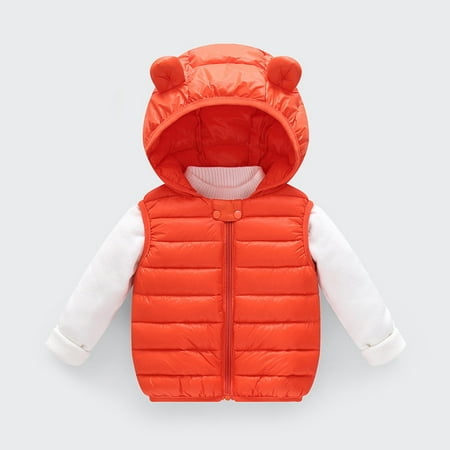 FZM Christmas Toddler Kids Baby Boys Girls Winter Warm Sleeveless Jacket Outerwear Solid Bear Ears Vest Coats Hooded Padded Outwear
FZM Christmas Toddler Kids Baby Boys Girls Winter Warm Sleeveless Jacket Outerwear Solid Bear Ears Vest Coats Hooded Padded Outwear
