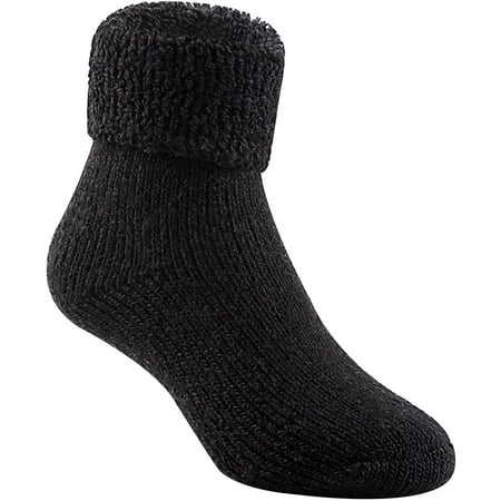 

Lian LifeStyle Boy s 3 Pairs Extra Thick Wool Boot Socks Crew Plain LK01 Black 2Y-5Y