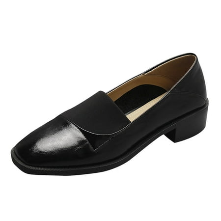 Women Walking Shoes Women Casual Shoes Autumn And Winter Fashion Retro English Style Square Head Comfortable Square Heel Thick Heel casual shoes for Women PU Black
Women Walking Shoes Women Casual Shoes Autumn And Winter Fashion Retro English Style Square Head Comfortable Square Heel Thick Heel casual shoes for Women PU Black