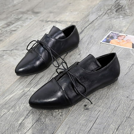 Mid Heel Rough Small Shoes Pointed Shallow Mouth Single Shoes Woman Shoes