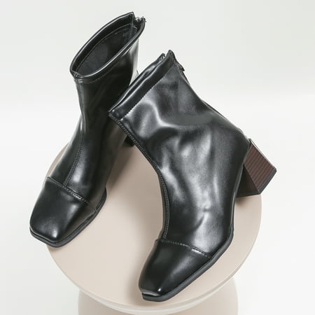 Women‘s Ankle Stacked Heel Short Boots Solid Color Square Toe Zipper Shoes Women‘s Outdoor Footwear
Women‘s Ankle Stacked Heel Short Boots Solid Color Square Toe Zipper Shoes Women‘s Outdoor Footwear