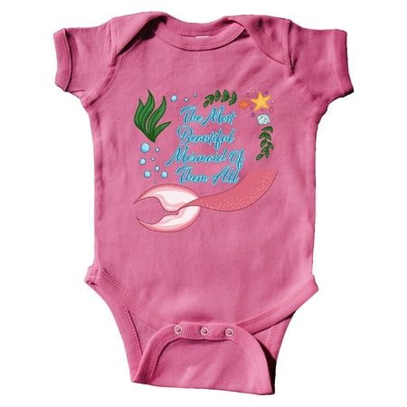 Inktastic The Most Beautiful Mermaid of Them All with Mermaid Tail Gift Baby Boy or Baby Girl Bodysuit
Inktastic The Most Beautiful Mermaid of Them All with Mermaid Tail Gift Baby Boy or Baby Girl Bodysuit