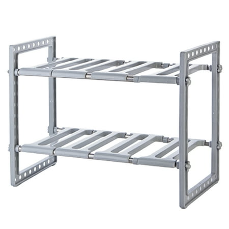 Under-Sink Organizer 2-Tier Adjustable Shelves Easy to Assemble for Kitchen Durable Long Lasting Removable Steel Panels Sink Expandable Shelf for Bathroom Gray
Under-Sink Organizer 2-Tier Adjustable Shelves Easy to Assemble for Kitchen Durable Long Lasting Removable Steel Panels Sink Expandable Shelf for Bathroom Gray