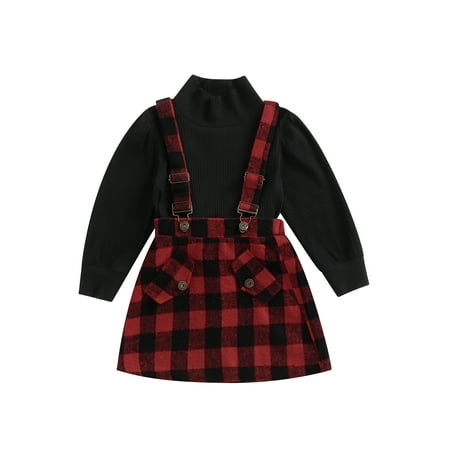 Bagilaanoe 2Pcs Toddler Baby Girls Overalls Dress Set Ribbed Long Sleeve Pullover Tops + Plaid Suspender Skirt 2T 3T 4T 5T 6T Kids Casual Outfits
Bagilaanoe 2Pcs Toddler Baby Girls Overalls Dress Set Ribbed Long Sleeve Pullover Tops + Plaid Suspender Skirt 2T 3T 4T 5T 6T Kids Casual Outfits