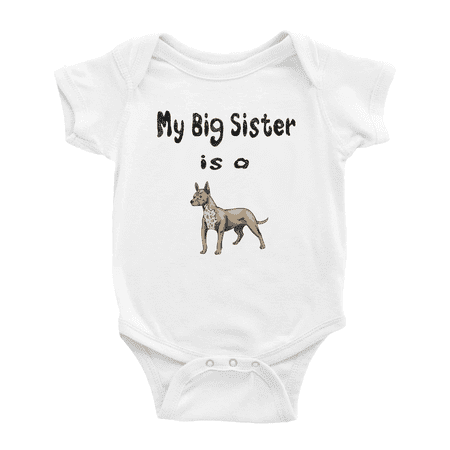 My Big Sister Is A Mexican Hairless Dog Funny Baby Clothing Bodysuits Boy Girl Unisex
My Big Sister Is A Mexican Hairless Dog Funny Baby Clothing Bodysuits Boy Girl Unisex