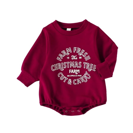 Toddler Girls Bodysuits Christmas Toddler Kids Baby Girls Boys Sweatshirt T Shirts Letter Printing Long Sleeve Pullover Outwear Jumpsuit Romper Xmas Outfits For 6-12 Months
Toddler Girls Bodysuits Christmas Toddler Kids Baby Girls Boys Sweatshirt T Shirts Letter Printing Long Sleeve Pullover Outwear Jumpsuit Romper Xmas Outfits For 6-12 Months