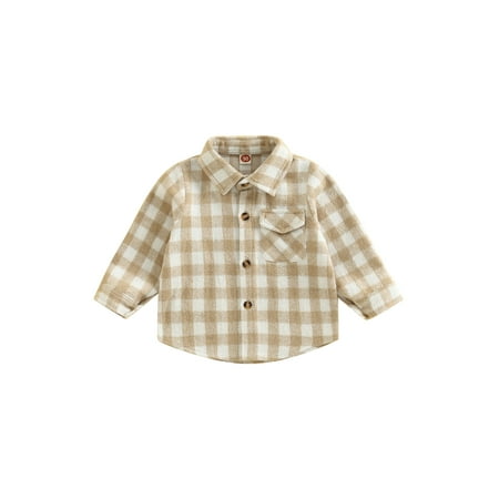 Toddler Baby Boys Girls Flannel Plaid Jacket Long Sleeve Lapel Button Down Pocketed Shirts Coats Shacket Cardigan Tops 4-5 Years
Toddler Baby Boys Girls Flannel Plaid Jacket Long Sleeve Lapel Button Down Pocketed Shirts Coats Shacket Cardigan Tops 4-5 Years